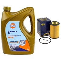 MotoröL Set Gulf Formula CX 5W-30 5 Liter + ÖLfilter FüR BMW 3Er 318Is Z3 E36
