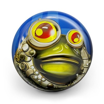 Bowling Ball OTB What the Frog! Bowlingkugel mit Motiv für Spare und Strike