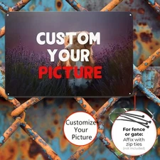 Custom 8x12 UV Printed Tin Metal Signs - High Definition, Easy To Metal Signs
