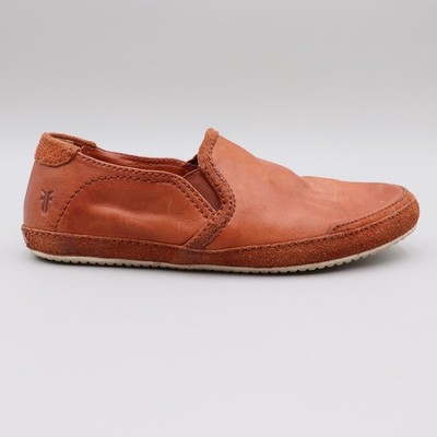 Frye Dean Artisan Leather Loafer Slip On Cognac Brown Women's Size 8M US