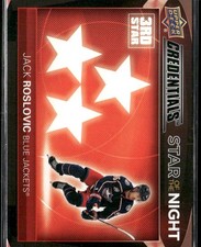 2021-22 Upper Deck Credentials #3S-5 Jack Roslovic Star of the Night: Third Star