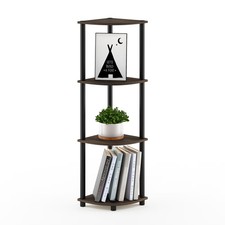 Turn-N-Tube 4-Tier Corner Display Rack Multipurpose Shelving Unit, Columbia