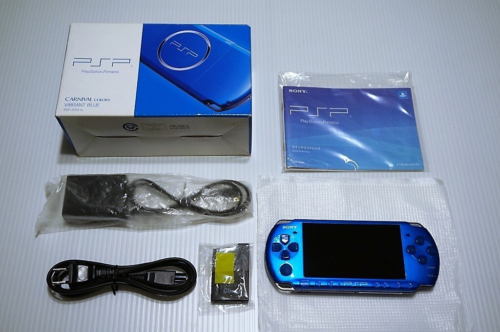 PSP Playstation Portable Vibrant Blue PSP-3000 VB from Japan Game