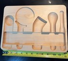 Caraway Home Kitchen Gadget Organizer Holder Only Birch Wood Utensil Holder — photo 5
