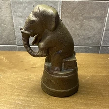 Cast Iron Elephant 1920’s Coin Bank A.C. Williams Circus Farmhouse Antique
