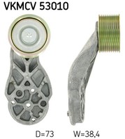 SKF Umlenk-/FüHrungsrolle Keilrippenriemen Vkmcv 53010 FüR FM FH Volvo 73Mm FMX