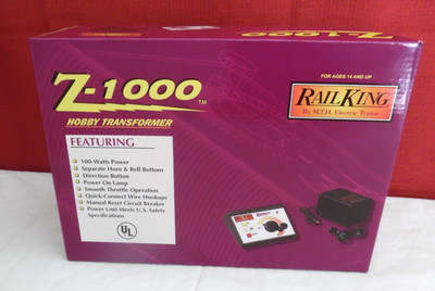 MTH Z-1000 HOBBY TRANSFORMER & CONTROLLER, 100 W, MTH Lock-On & Wire Harness Set