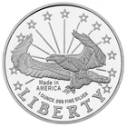 1-oz Liberty Eagle .999 Fine Silver Round