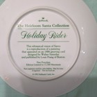 Hallmark Heirloom Santa Collection Holiday Rider Limited Porcelain Plate 1992 — photo 2