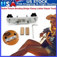 Acoustic Guitar Fixture Bonding Bridge Clamp DIY Luthier Repair Tool Set Wrench