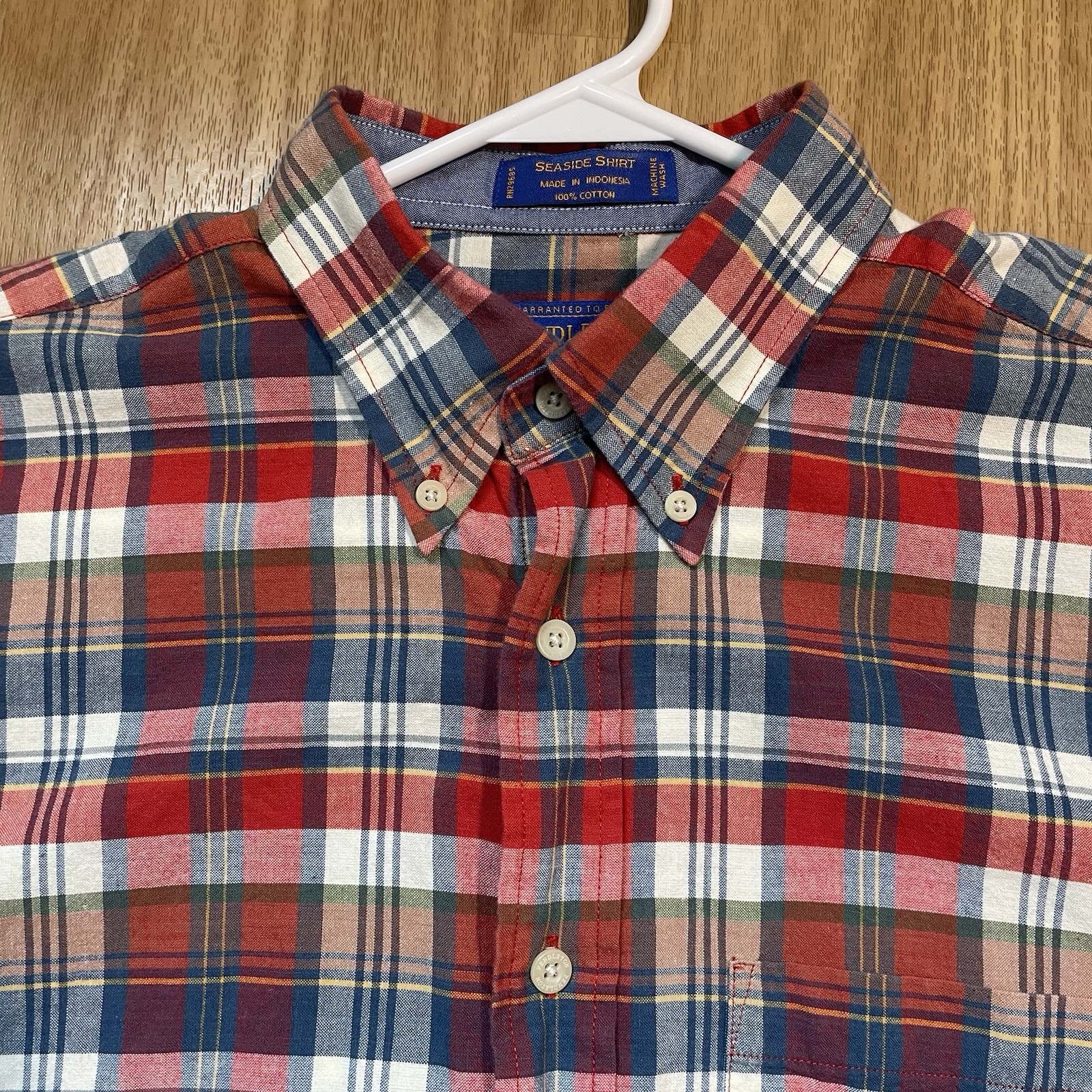Pendleton Button Shirt Men’s Medium Plaid Short S… - image 3