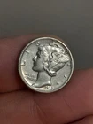1939- D Mercury Silver Dime AU