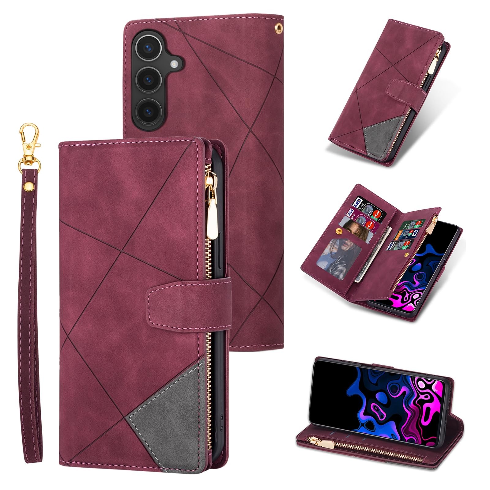 Etui Samsung Galaxy A36 5G antichoc avec support video paysage