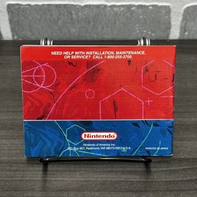 Galactic Pinball Instruction Manual Booklet Only Nintendo Virtual Boy