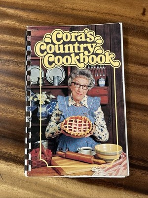 Cora's Country Cookbook 1977 Vintage Spiral Bound Book Recipes 