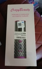 CRAZY BEAUTY PORTABLE CORDLESS AUTOMATIC HAIR CURLER NEW & SEALED