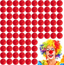 Bulk Red Foam Clown Noses for Halloween, Christmas, and Costume Parties 120 Pcs