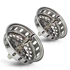 3-1/2 In. Spin and Seal Strainer Basket Replacement for Kitchen Sink Drains Stai