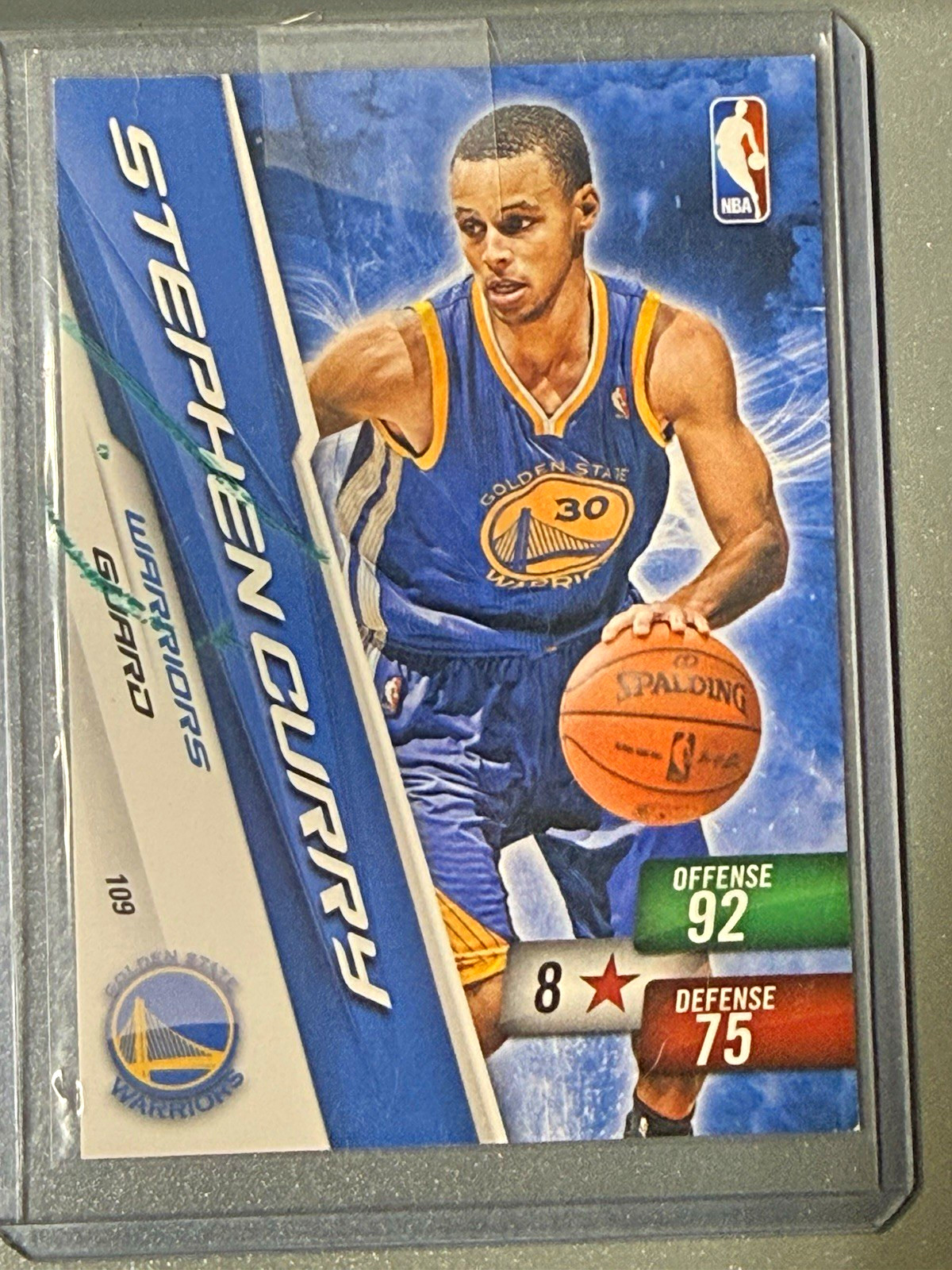 Panini 2010-11 Adrenalyn XL Stephen Curry Warriors Base Set #109 NBA