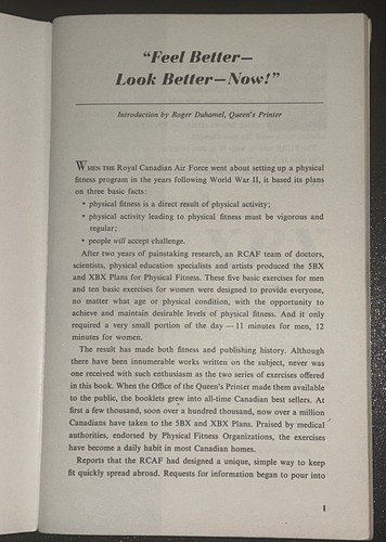Royal Canadian Air Force Exercise Plans for Physical Fitness Vtg 60s 1962 Book - Picture 5 of 10