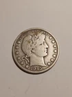 1915 D silver Barber half dollar in FINE unaltered  condition
