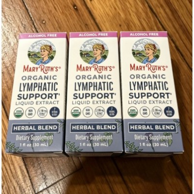 3 Pack MaryRuth's Lymphatic Support 1fl oz Organic Alcohol Free Herbal Blend