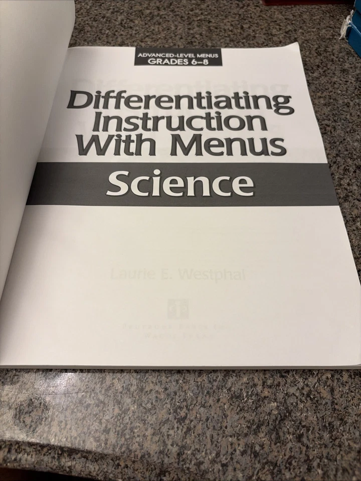 Differentiating Instruction with Menus: Science Advanced Grade 6-8 by Westphal - Image 4 of 4