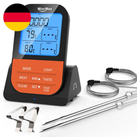 Fleischthermometer Kabellos, Grillthermometer Funk Digital Bratenthermometer Bbq