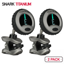 2-PACK Snark ST-8T Titanium Rechargeable Chromatic All Instruments Clip On Tuner