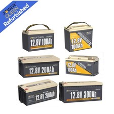 Produktbild - 12V/24V 100Ah 200Ah 300Ah Lithium Batterie LiFePO4 Akku (Gebraucht-Sehr gut)