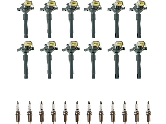 TRQ 31FK18Q Ignition Coil and Spark Plug Kit Fits 2002 Rolls Royce Park Ward