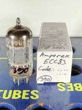Amperex ECC83 12AX7 Holland Code I65 Label HP Tested Good Tube