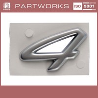 Schriftzug Original Porsche 993 Carrera 4 Silber