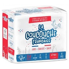 Couches naturelles La Coucouche Française taille 4 (7-18 kg) 24 unités