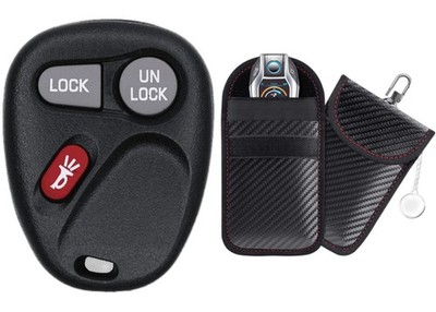 Car Key Fob Keyless Entry Remote for 2002 Chevrolet Tahoe FCC KOBLEAR1XT w/Case