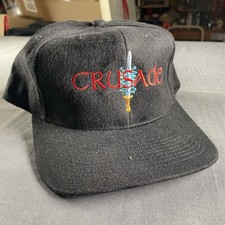 Vintage Babylon 5 Otto Cap Snapback Hat Black Crusade Warner Bros 1998 Mens 90s