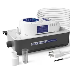AQUASTRONG CDS320TU 1/38 HP 85 GPH HVAC Condensate Pump with 19.7ft Tubing, 115V