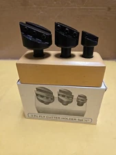 Fly Cutter Holder Set 3pc 1/2″ Shank  3/4″ to 1-1/2″ Head Diam, Straight Shank