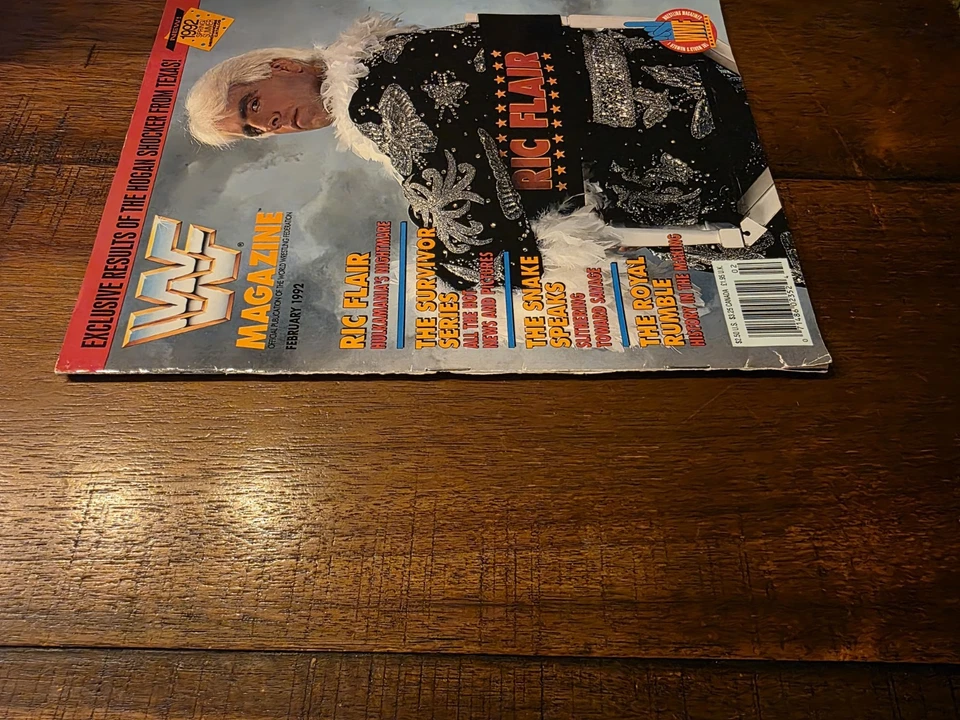WWF Magazine February 1992 Ric Flair B - Image 3 of 4