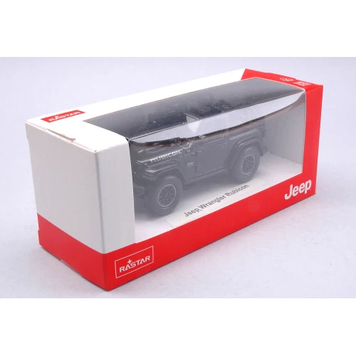 JEEP WRANGLER RUBICON OPEN 2012 BLACK 1:43 Rastar Auto Stradali Modellino Nuovo - Immagine 3 di 3