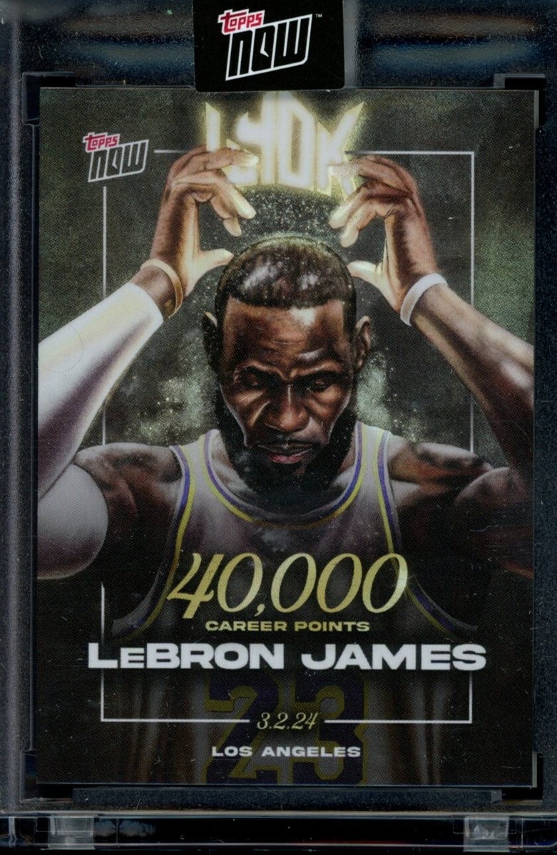 lebron topps now 40000pt 記念カード　ssp 2023-24 Topps Now 40000 Career Points #LJ-40K LeBron James