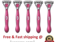 5 Schick Quattro Women Razor fit wilkinson Refills Blades Shaver Handle Quatro