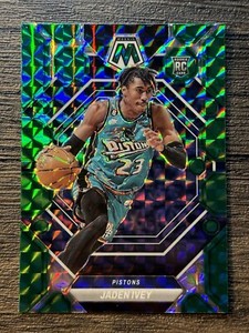 2022-23 Panini Mosaic #216 Jaden Ivey Detroit Pistons Green Mosaic RC