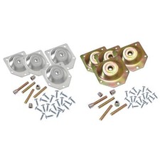4x Furniture Leg Mounting Plates Angled Brackets for Sofa Couch Coffee Table