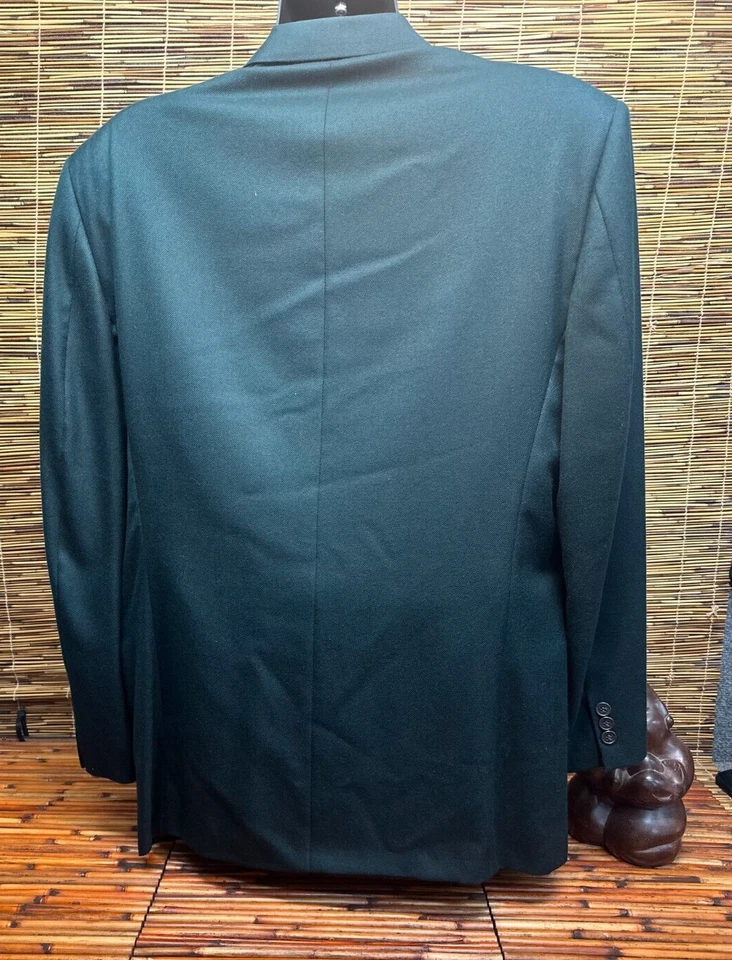 Loro Piana Saks пятый мужской твердый зеленый 100% кашемир Sport пальто Blazer 42L - Изображение 4 из 4