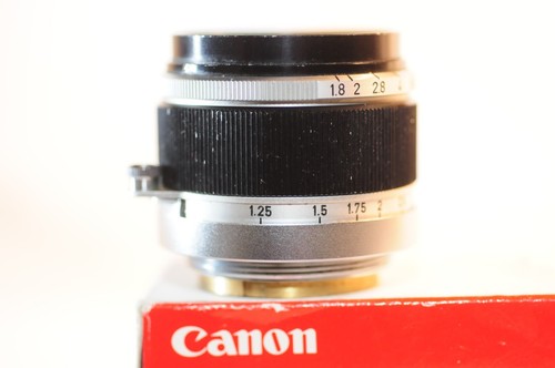 Canon Rangefinder 50mm f/1.8 black lens Leica screw mount for VT P 7s IVSB L1 VL