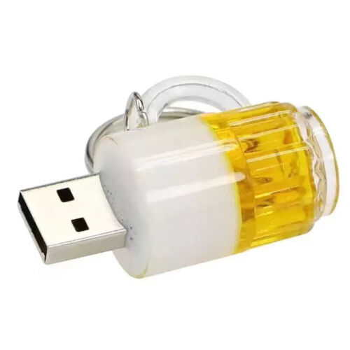 Usb External Memory Flash Drive Beer Mug Key Chain Storage Computer Office NN - Picture 1 of 13