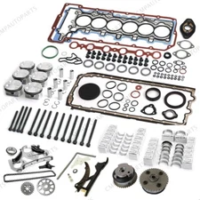 Engine Overhaul Rebuild Kit w/ Timing Chain Oil Pump Guide VVT For BMW N52 3.0L