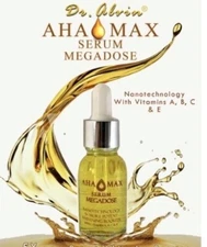2 bOTTLS.  Dr. Alvin AHA Max Megadose Serum 15ml each AUTHENTIC
