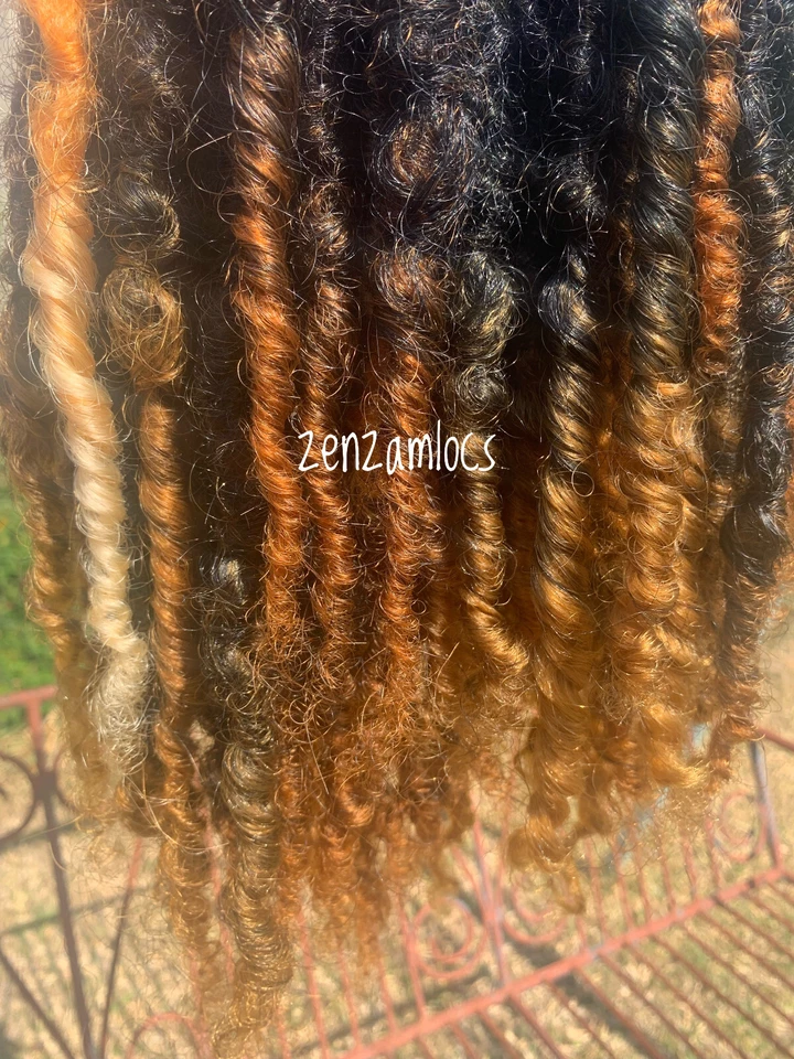 100 Locs de imitación de diosa ombre hechos a mano | Sintéticos | 3b/3c/4a/4b | 18 - 22 pulgadas Foto 4 de 4